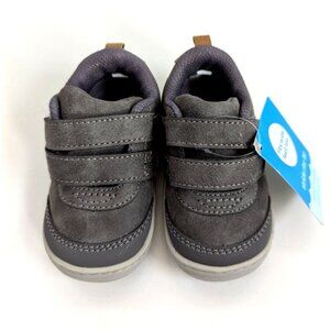 Stride Rite Wilbur BNWT Toddler Boys Shoes Size 4 Grey Machine Washable
